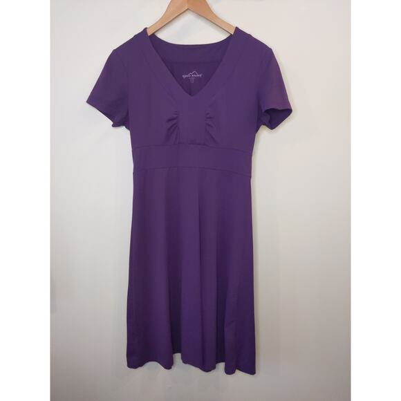 Eddie Bauer Dresses & Skirts - Eddie Bauer Womens S Purple Travex V-Neck Dress Athletic Travel AS IS